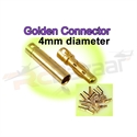 Picture of (10nos) 4.0mm Gold Bullet Connector