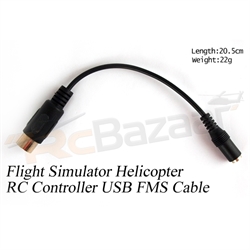 Picture of 6P Flight Simulator Helicopter RC controller USB FMS Cable