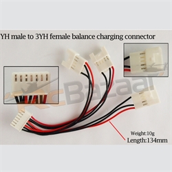 Picture of YH male to 3YH female balance charging connector