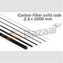 Picture of Carbon fiber solid rod - 2.5 x 1000mm (special shipping)