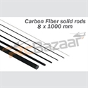 Picture of Carbon fiber solid rod - 8.0 x 1000mm (special shipping)