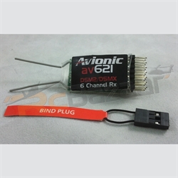 Picture of Avionic av621 - Spektrum/JR compatible 6Ch 2.4Ghz Rx with failsafe