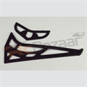 Picture of Hiller 450 Pro-X plastic horizontal & vertical stabilizer
