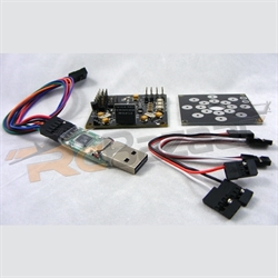 Picture of KK5.5 control board with programmer & distribution board