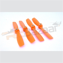 Picture of Orange selflocking 5 X 4.5 Avionic unbreakable bullnose PC Glass