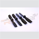 Picture of Black selflocking 5 X 4.5 Avionic unbreakable bullnose PC Glass