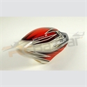 Picture of Hiller 450 Pro-X canopy - red and silver