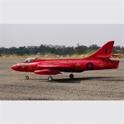 Picture of Hawker Hunter - monster size Red Colour(With Duct fan and Motor)