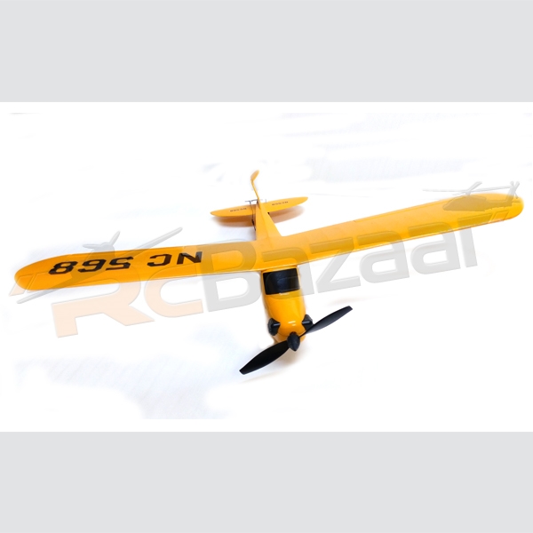 RcBazaar. J3 Cub yellow - 3 Channel RC plane (Kit)