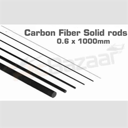 Picture of Carbon fiber solid rod - 0.6 x 1000mm (special shipping)