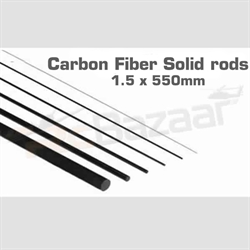 Picture of Carbon fiber solid rod - 1.5 x 550mm (special shipping)