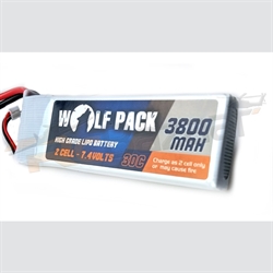 Picture of Wolfpack White 3800mah 7.4V 30C